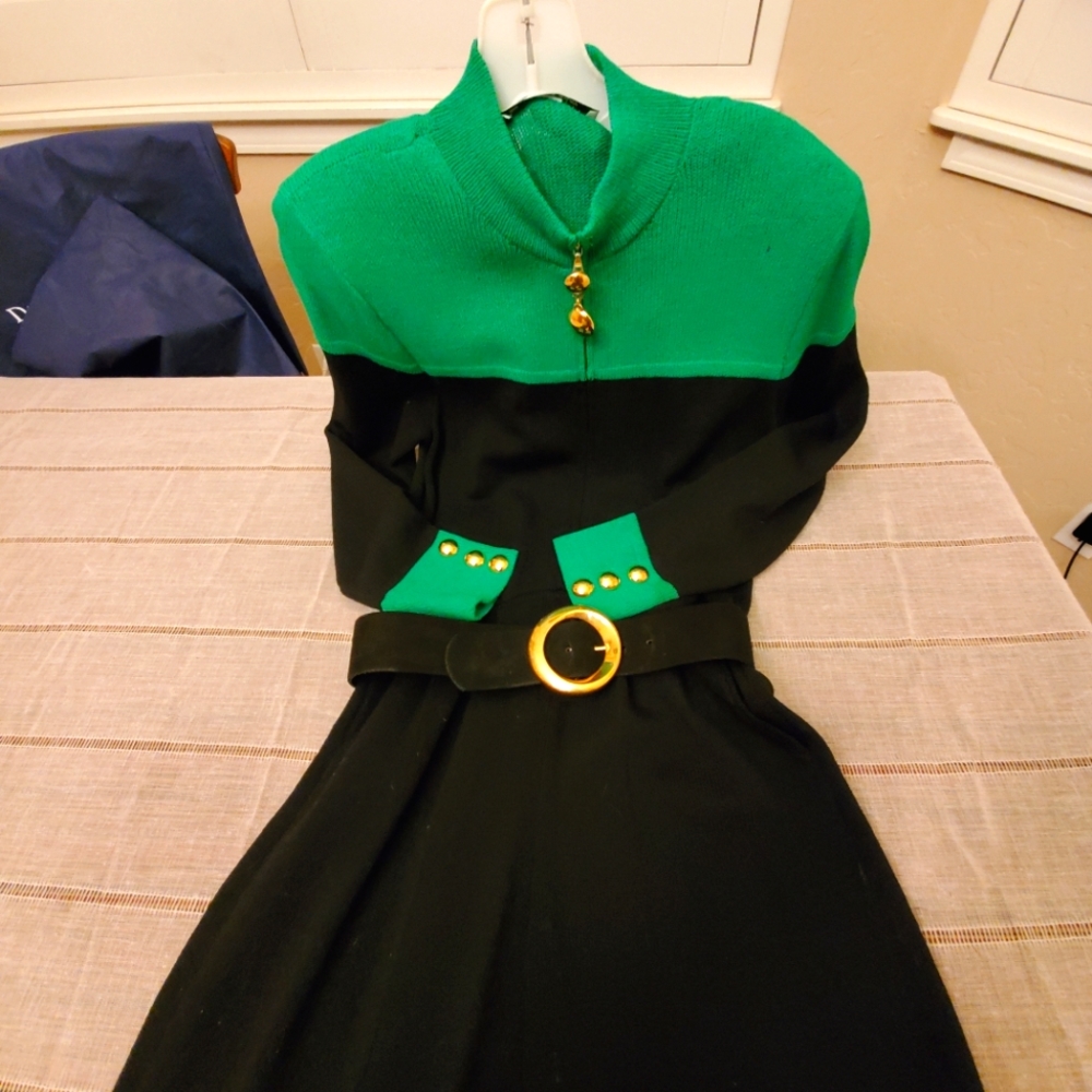 St. John Collection long sleeve knit dress